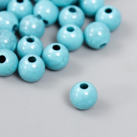 Beads for creativity plastic "imitation of turquoise" d = 1 cm set 20 g