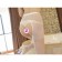 Erotic linen, nylon tights, with access, size OS, white