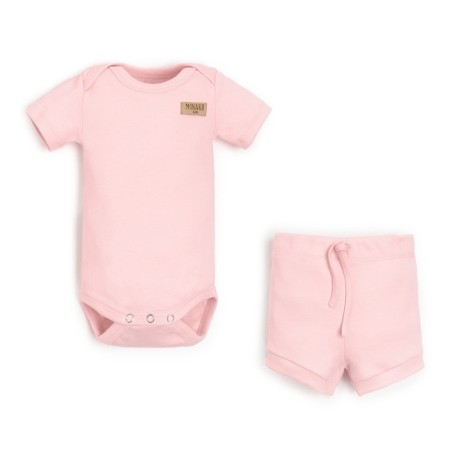Kit for children (body, shorts) minku, powder color, height 86-92 cm