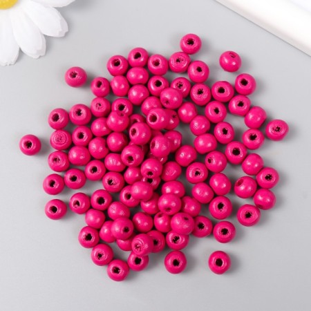 Beads for creativity tree "Imperial fuchsia" d-0.8 cm, set of 20 g-1