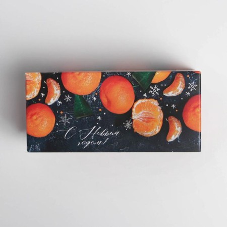 Box for Makarun "Manadarin" 12 x 5.5 x 5.5 cm., New Year-2