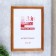 Photo frame pine c18 walnut 21x30 cm (plastic screen)