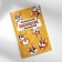 Chancellery set: notebook coloring, stencils, stickers and wax crayons "Merry Corgi"