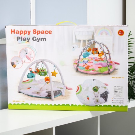 Developing rug with arcs "Bunnies", 73x48 cm.-6