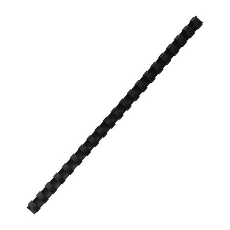 Plastic binding springs, d = 14mm, 100 pieces, sew 80-100 sheets, white/black, Geleos-3