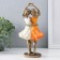 Polystone souvenir "Two sisters" bronze, orange-white 10.5x6.5x21.5 cm