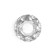 Handle button Cappio, "diamond", glass, d = 40 mm