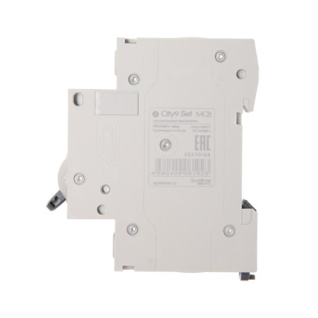 The circuit breaker SE CITY9 SET, C, 6 A, 1P, 4.5 KA, 230 V-3