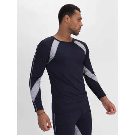 Male thermal underwear, size 50-52, dark blue color-18