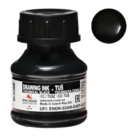 Mascara for writing and drawing artistic 20 ml, koh-i-noor, black