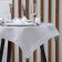 Gnital tablecloth with rhinestones, 85 x 85 ± 5 cm, gray color, p/e color