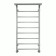 Water towel Terminus "Contour" P9, 500x800 mm, lower connection, chrome