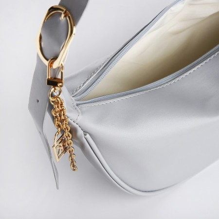 Women's bag of artificial leather Nazamok, 28x15 cm, gray color-6