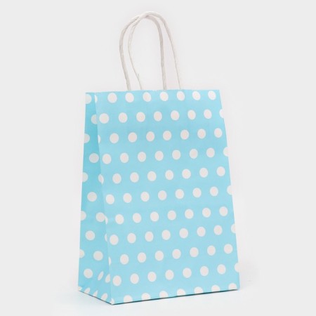 Craft package, blue in white peas, 21 x 15 x 8 cm-1