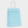 Craft package, blue in white peas, 21 x 15 x 8 cm
