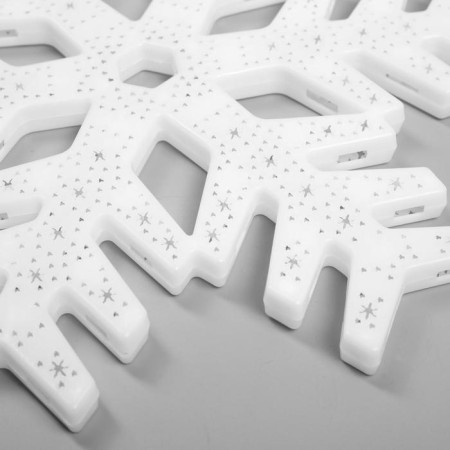 LED figure "Snowflake" 40 cm, plastic, 220 V, glow of multi (rg/rb)-2
