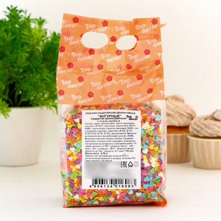 Confectionery Sprinking "Heart", mix, 750 g-1