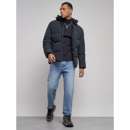Male Winter jacket, size 58, dark blue color-13