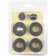 A set for connecting a radiator Global, 1 "X1/2", without brackets, in a blist, black color is black