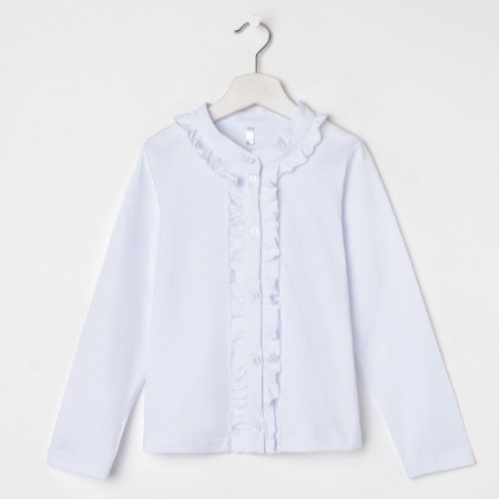 School blouse for a girl, white color, height 122-7