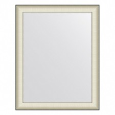 EvoForm mirror in the baguette frame, 78 mm, 78x98 cm, color white skin with chromium