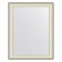 EvoForm mirror in the baguette frame, 78 mm, 78x98 cm, color white skin with chromium