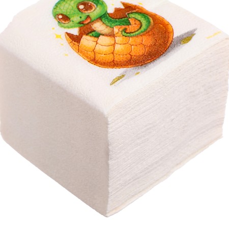 New Year's wipes “Happy New Year: Surprise”, single -layer, 24x24 cm, 100 pcs.-4