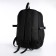 School backpack on lightning from textiles, 5 pockets, black color