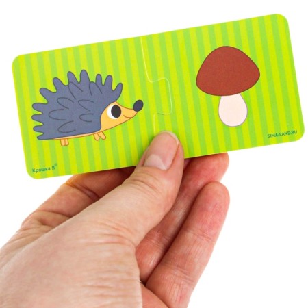 Soft puzzle for kids "Who eats what?", 5 puzzles, crush me-7