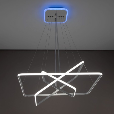 Suspended chandelier Citilux "Neon Smart" CL731AK110E 80x80x120 cm, 3x46.67W, LED, white color-16