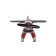 A toy on a car panel, a plane, a propeller spins from the sun, black