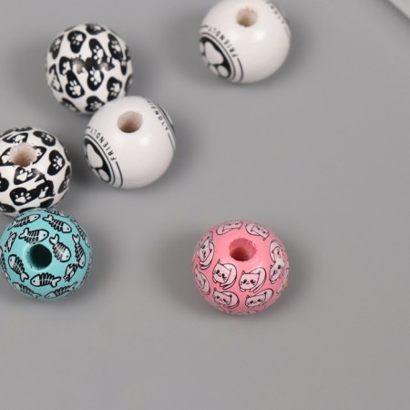 Beads for creativity tree "Fit joys" set of 10 pcs 1.6x1.6x1.6 cm-2