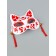 Kitsune carnival mask, red