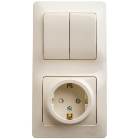 Block combined Gloss Sche GSL000274 Roset 2 keys, beige color