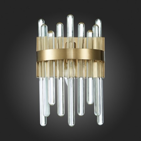 Sconces st. SL1167.301.01. Tellurio. 1x40 W, E14, 14x31 cm, brass color-5