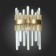 Sconces st. SL1167.301.01. Tellurio. 1x40 W, E14, 14x31 cm, brass color