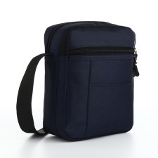 Male Bag 20*8*23, 2 Otv on the zipper, n/k, blue