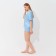 Female pajamas (shirt, shorts) minku: Light Touch, Blue color, size 48