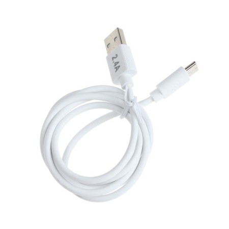 Eltronic Type -C - USB, 2.4 A, 1 m, charging + data transfer, package, white-2