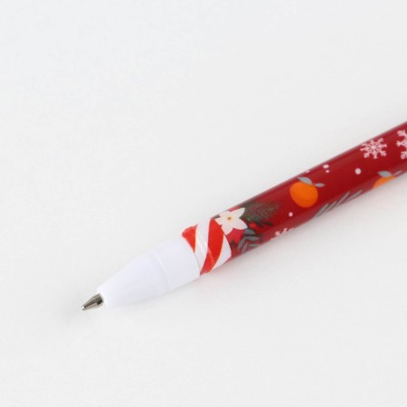 Gift New Year's set "Happy New Year!": Diary in a thin cover, A5, 80 sheets and pen, plastic-5