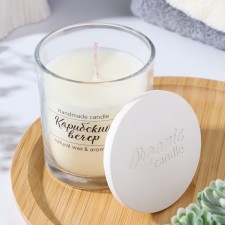 Candle in a glass flavored 