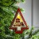 Christmas tree toy "Christmas tree with Santa Claus and Machine", from batteries, glow of warm white