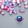 Beads for creativity plastic "Round. Gradient. Rusal-blue mermaid" d = 3-8mm, nr 10 g 74595