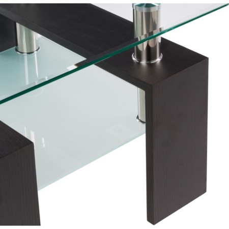 Comflowed table ST-052 chipboard/metal, wenge 60x60x45 cm-4