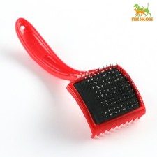 Brush-Piperian is small hard with drops, base 50x50 mm, red,