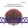 Decorative fence, 35 × 220 cm, 4 sections, plastic, lilac, Modern, Greengo