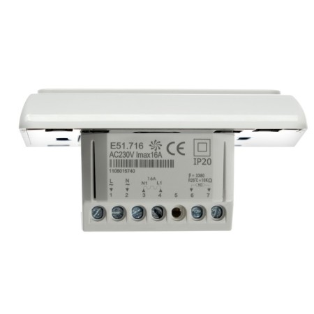 Theroregulator RTC E 51.716, electronic, 16 A, 3500 W, floor and air sensor-3