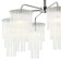 Suspended chandelier Imposio 6xe14 40w, size 80x80x61-150 cm, color chromium