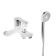 Accoona A6367G bath mixer, one -leaf, with a side divertor, Silumin, White