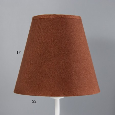 Lamp table bourgeois 1x15W E14 16x16x40cm white/chocolate-4